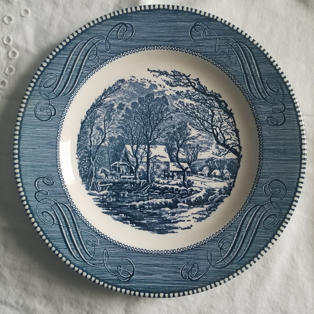 Antique Currier & Ives plate